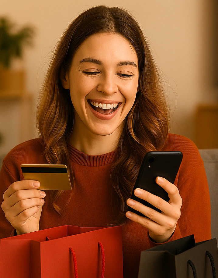 mujer comprando en tienda online vulko shop